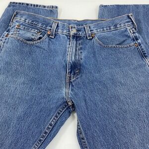 Levis 505 Jeans Men's‎ 33X34(ACT33x32) Blue Denim Regular Fit Straight READ